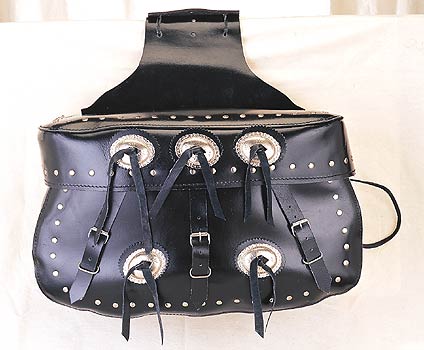 leather saddlebag